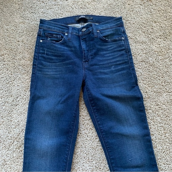 Hudson Nico Dark Wash Super Skinny Jeans Size 27 Raw Hem - Picture 4 of 6